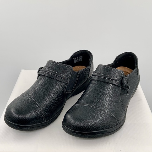 NWT Clark’s Collection Women’s Black Cheyn Madi Slip On Flats Shoes - Picture 4 of 13